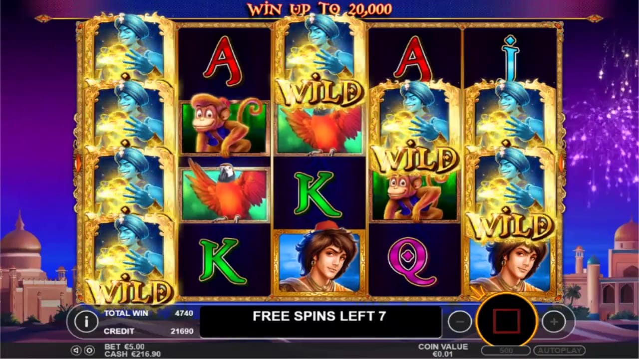 3 Genie Wishes Slots Game