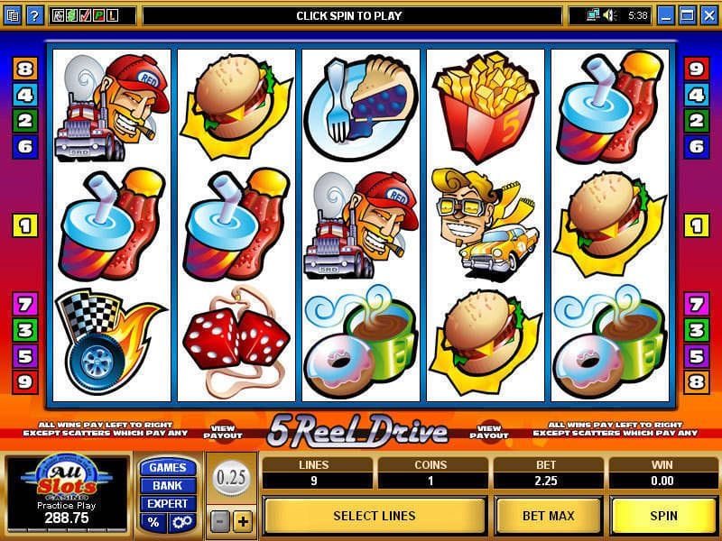 5 Reel Drive Slots Game