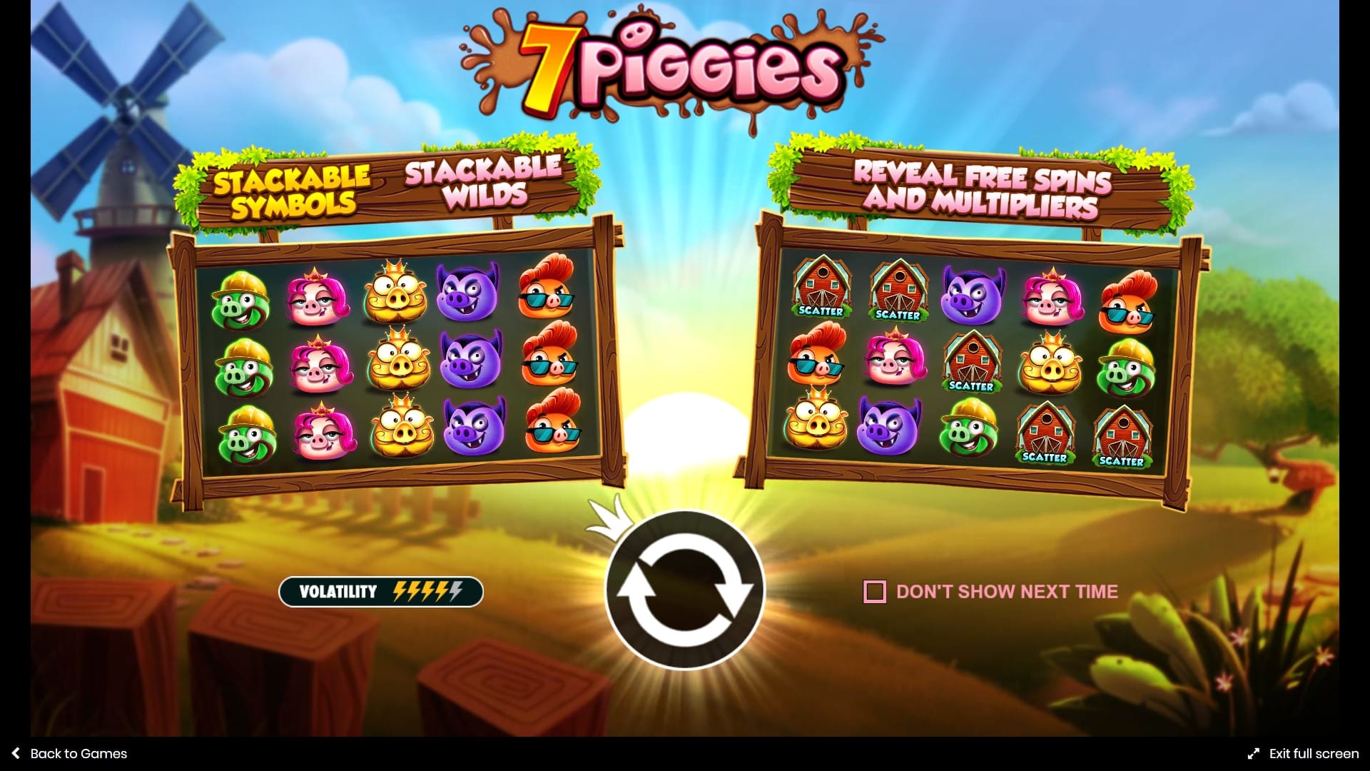 7 Piggies Slots Features
