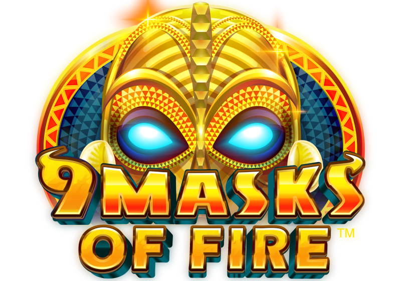 9 Masks of fire slot logo