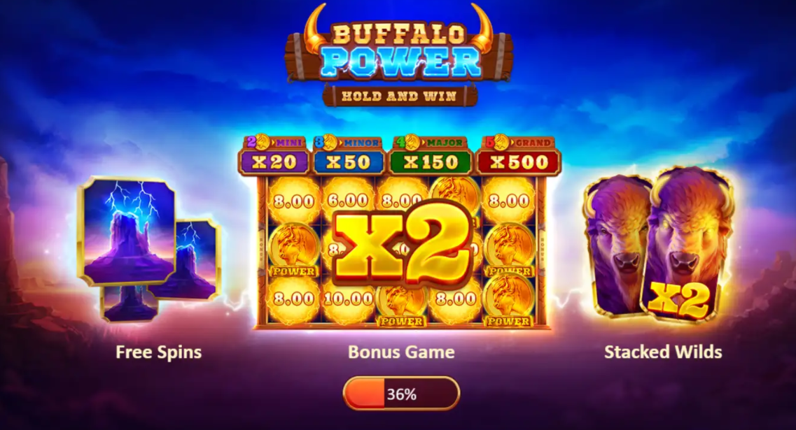 Buffalo Power Hold and Win Slot Bonuses