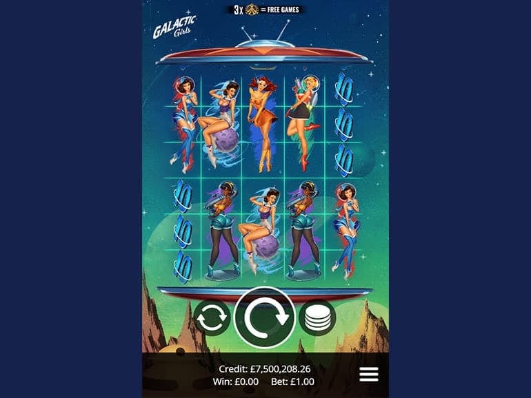 Galactic Girls Slot Game Play