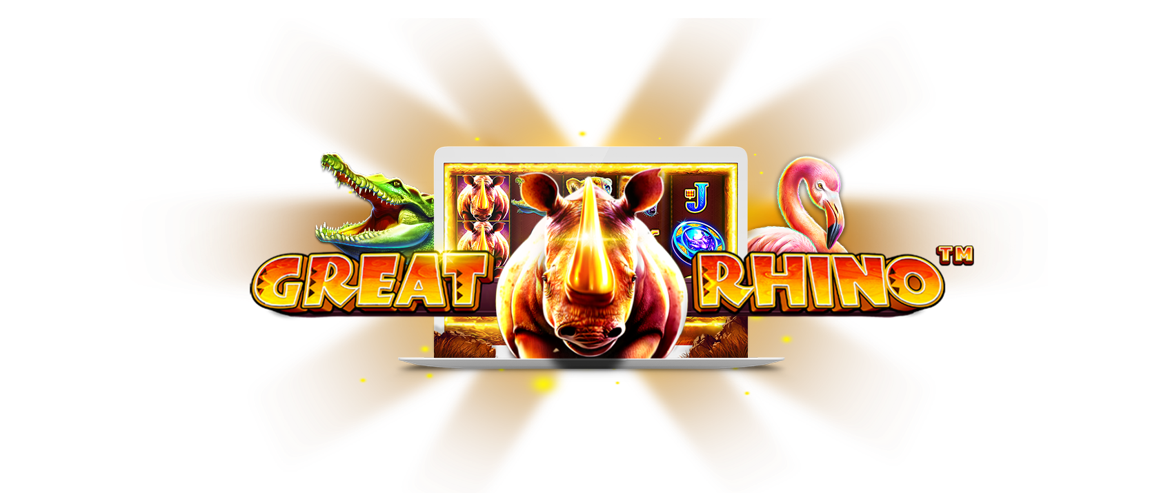 Great Rhino Slot Logo Mega Reel