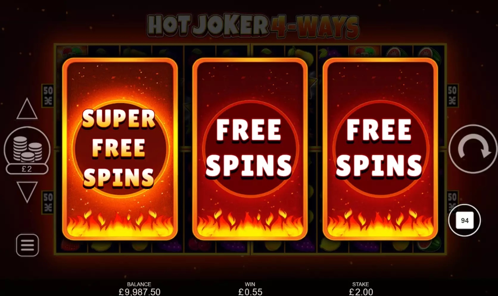 Hot Joker 4 Ways Slot Bonuses