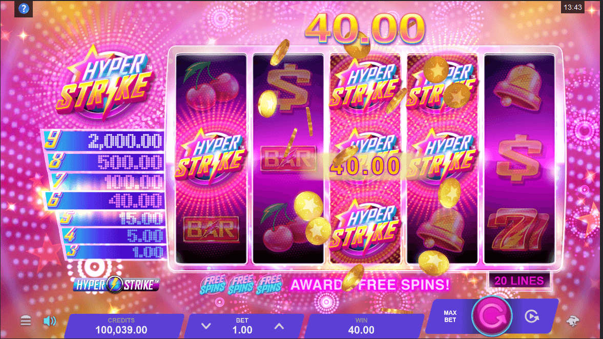 Hyper Strike Slot Wins