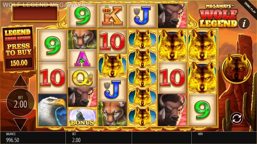 Wolf Legend Megaways Slot Game Play