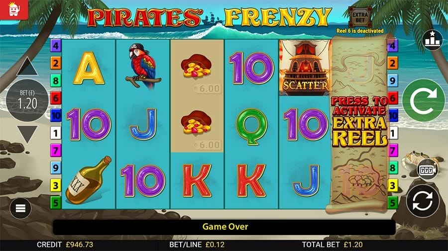 Pirates Frenzy Slot Gameplay