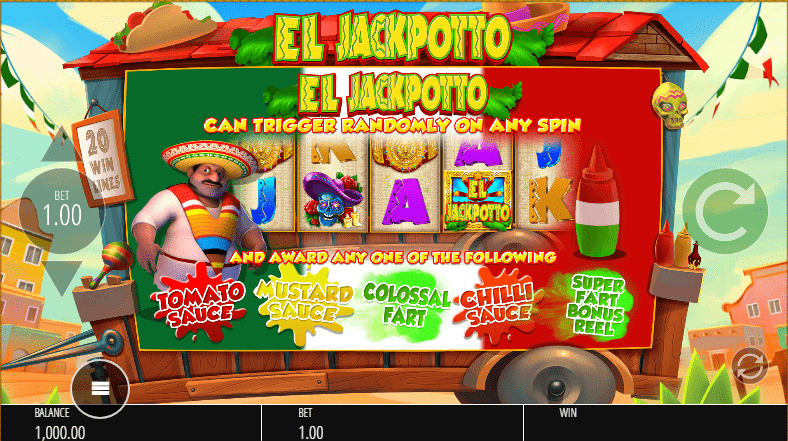 El Jackpotto Slots Special features