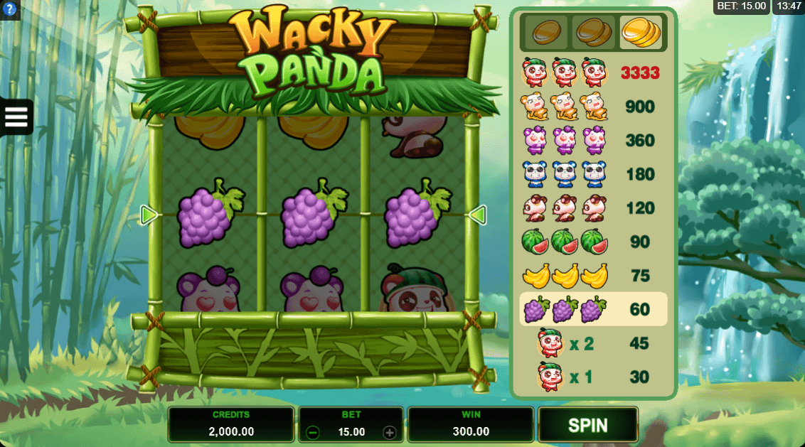 Wacky Panda slots UK