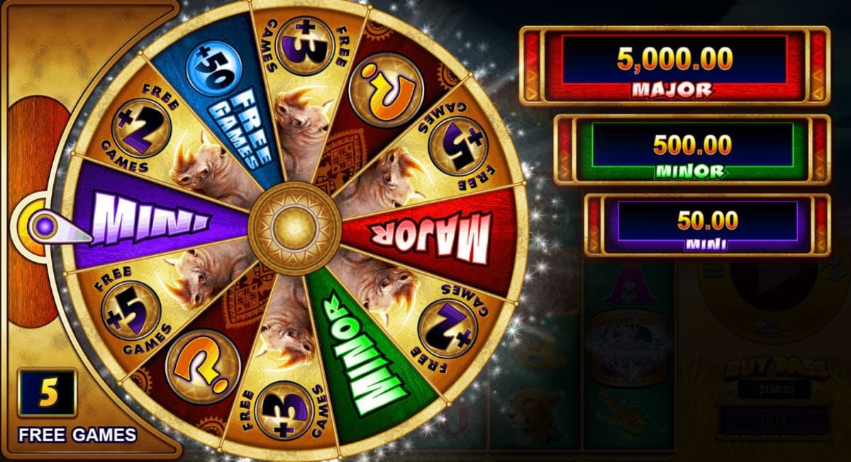 Raging Rhino Rampage Slot Reel