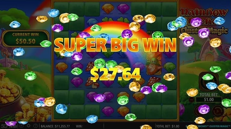 Rainbow Riches Cluster Magic Slots Reels