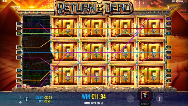 Return of the Dead Slots Reels