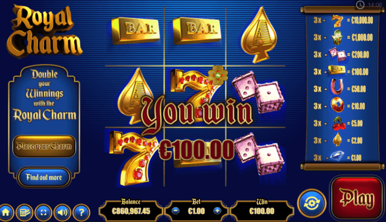 Royal Charm Casino Games