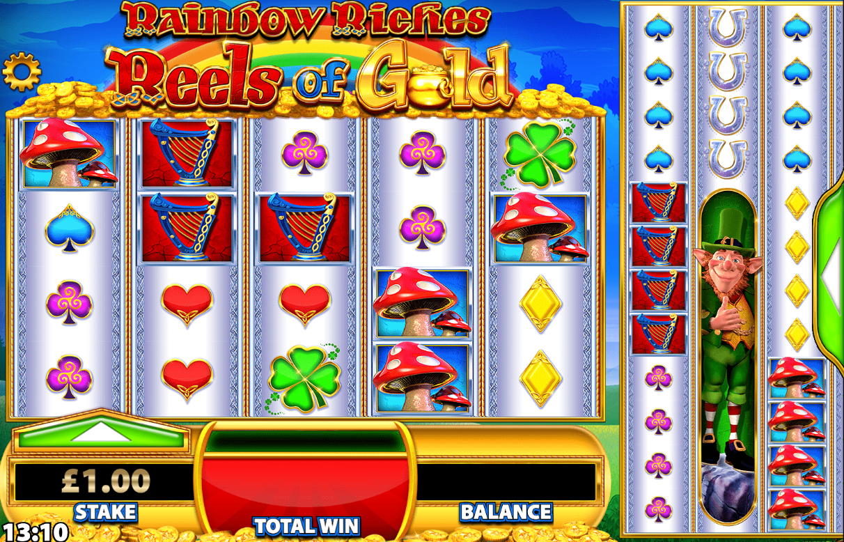 rainbow riches reels of gold game play
