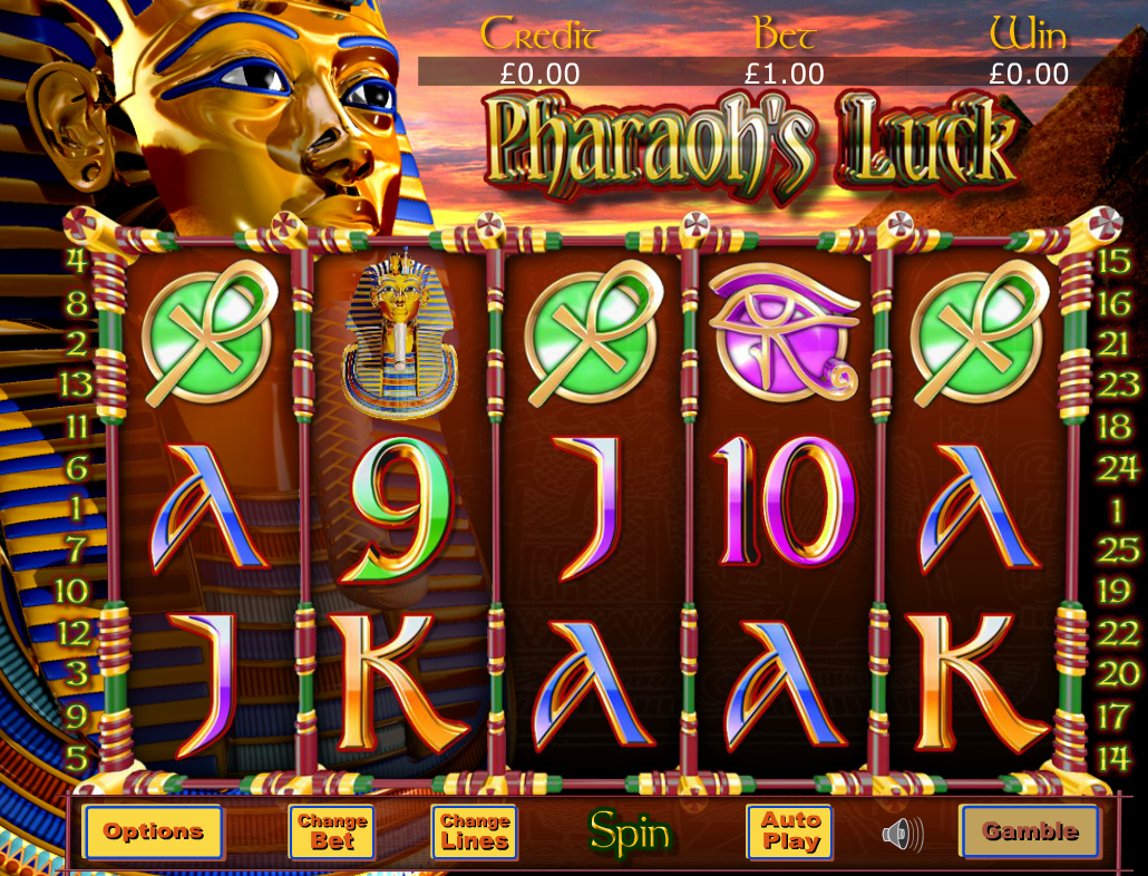pharaohs luck game slots