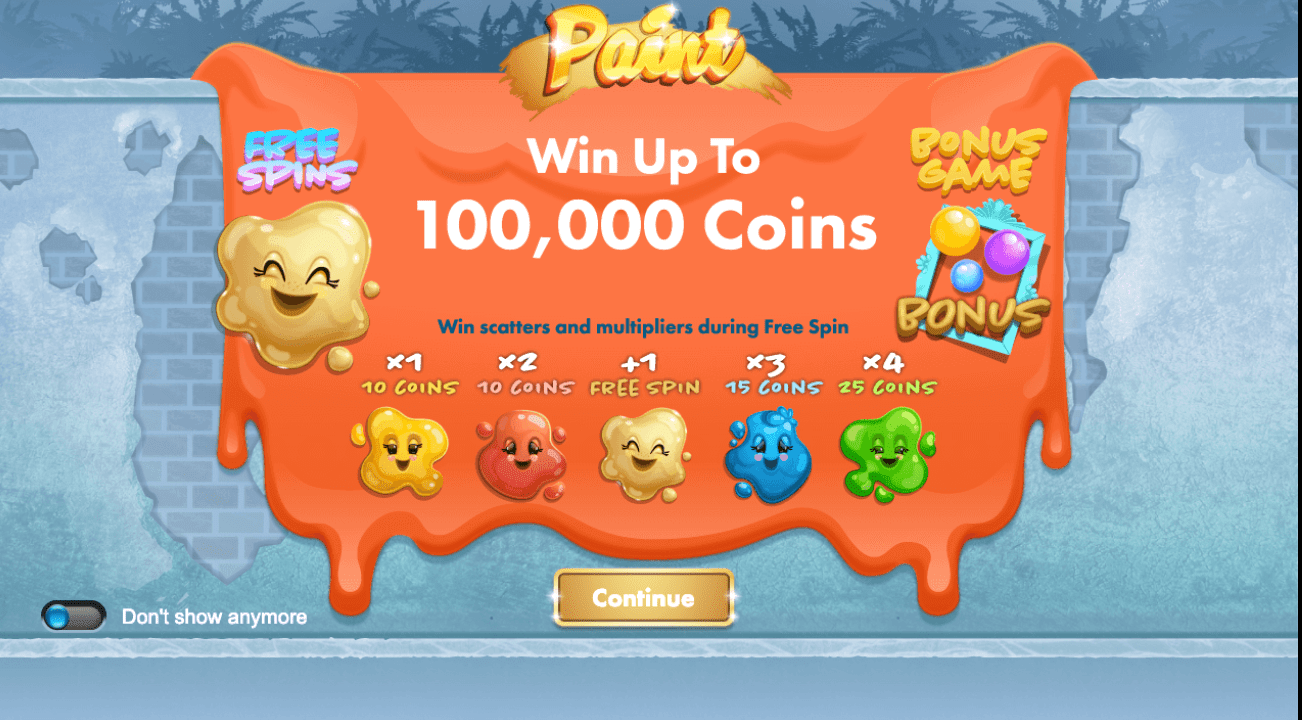 paints slots game