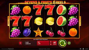 Sevens and Fruits 6 Reels Slot Gameplay