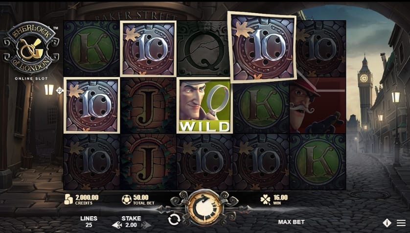 Sherlock of London Slots Reels