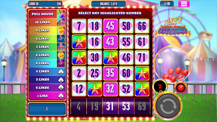 Slingo Fluffy Favourites Slot Gameplay