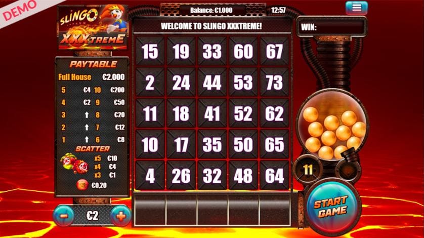 Slingo XXXtreme Slot Gameplay