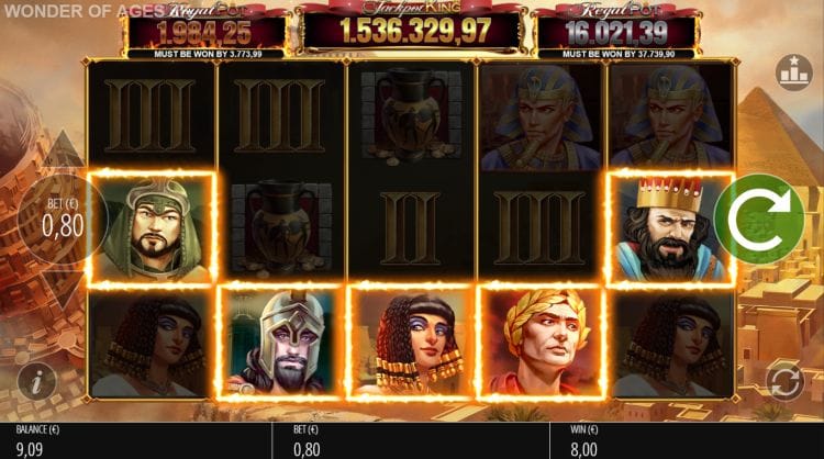 Wonder of Ages Jackpot King Slots