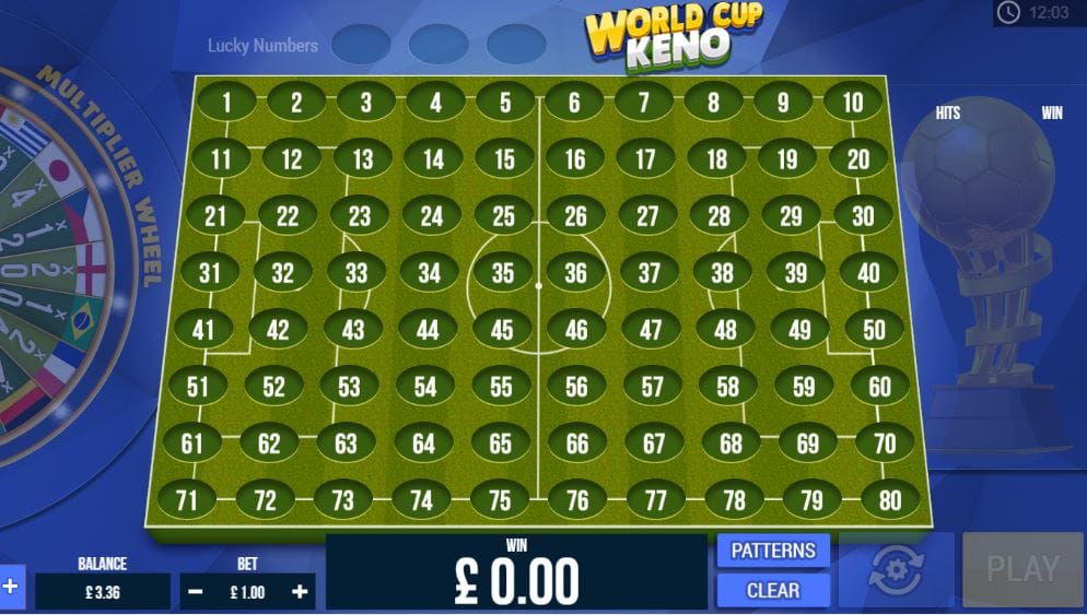 World Kup Keno Casino Game