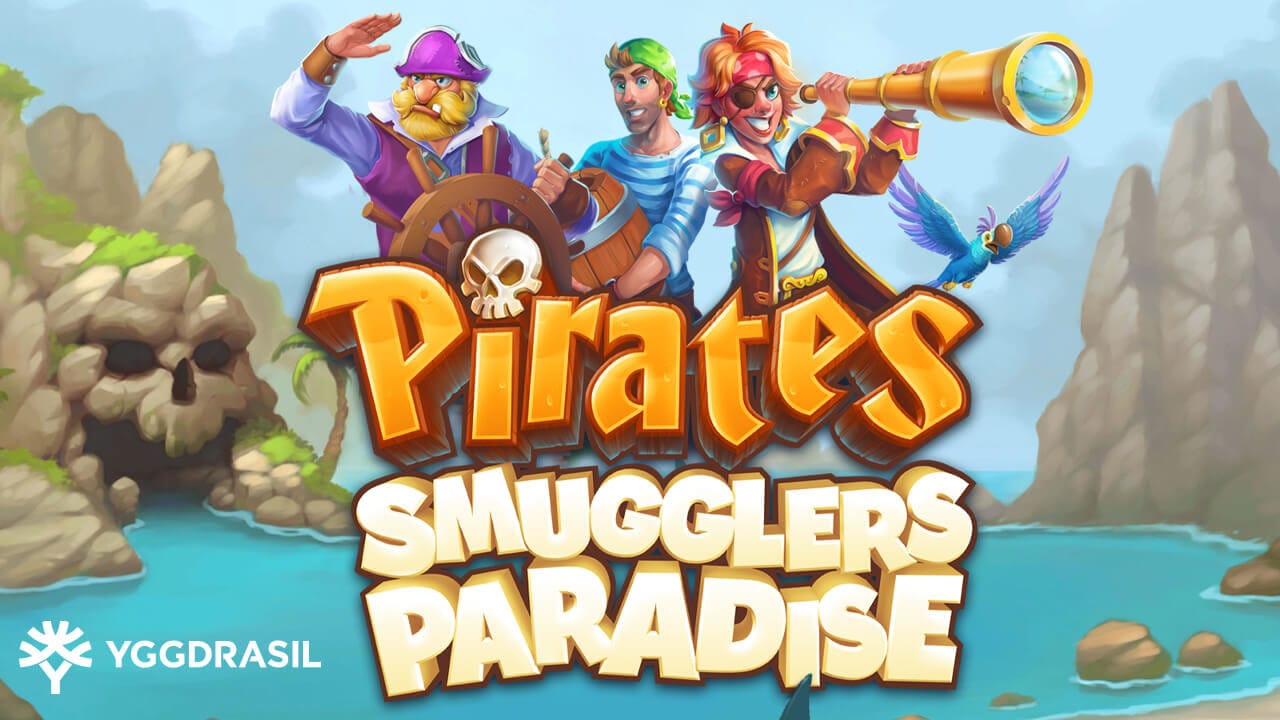 Pirates Smugglers Paradise Slot Logo Mega Reel