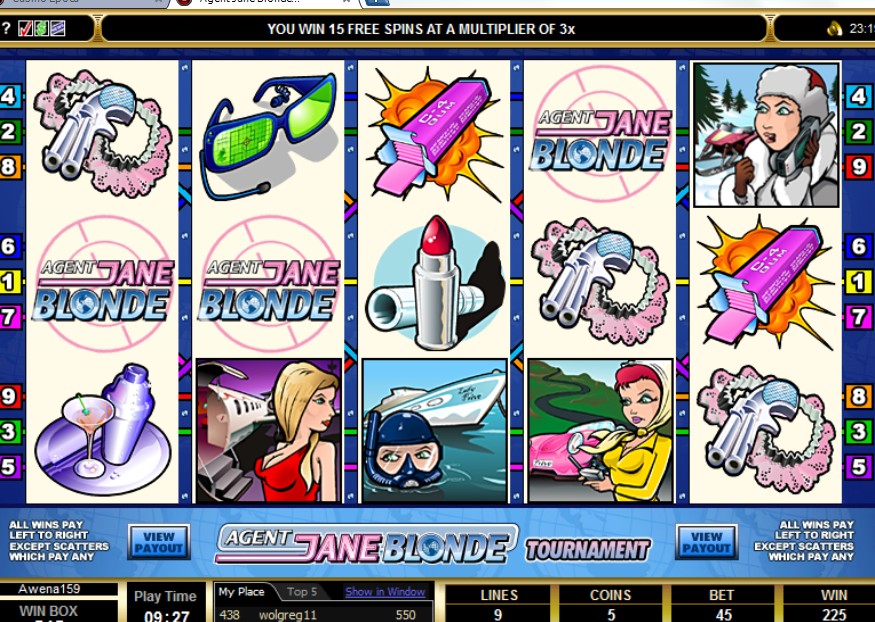 Agent Jane Blonde Slots Game