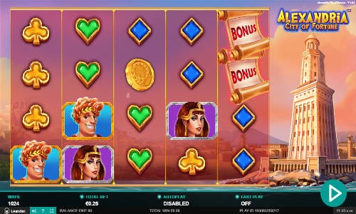 Alexandria City of Fortune Slots Reels