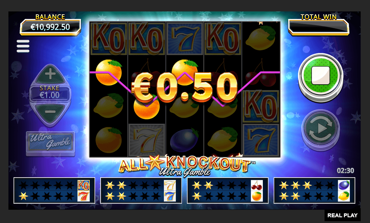 All Star Knockout Ultra Gamble Slot Online