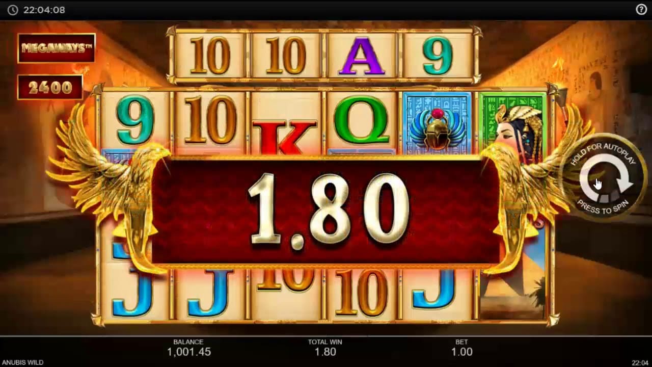 Anubis Wild MegaWays Slots Win