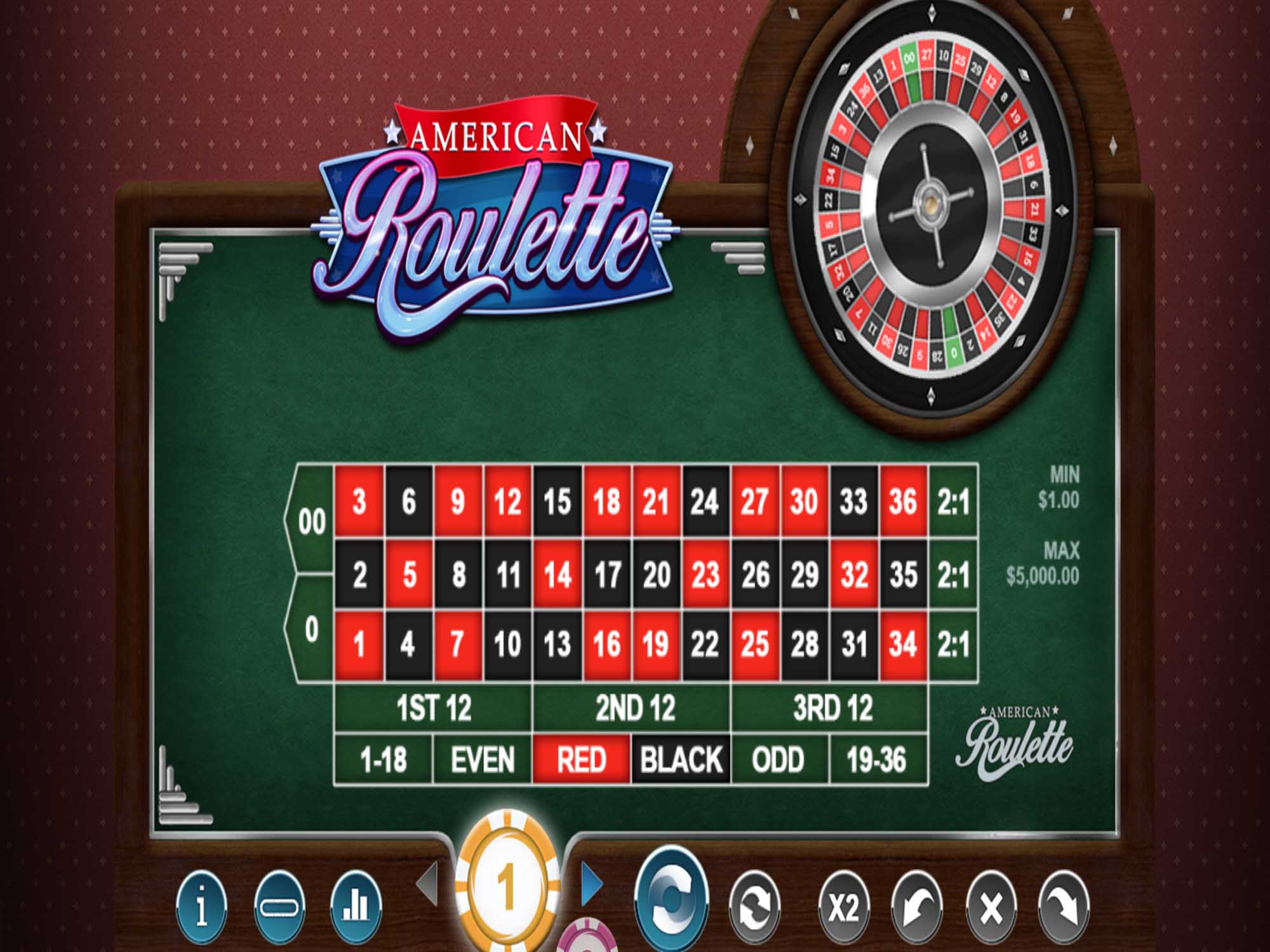 American Roulette Mega Reel