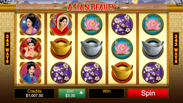 Asian Beauty slot screenshot