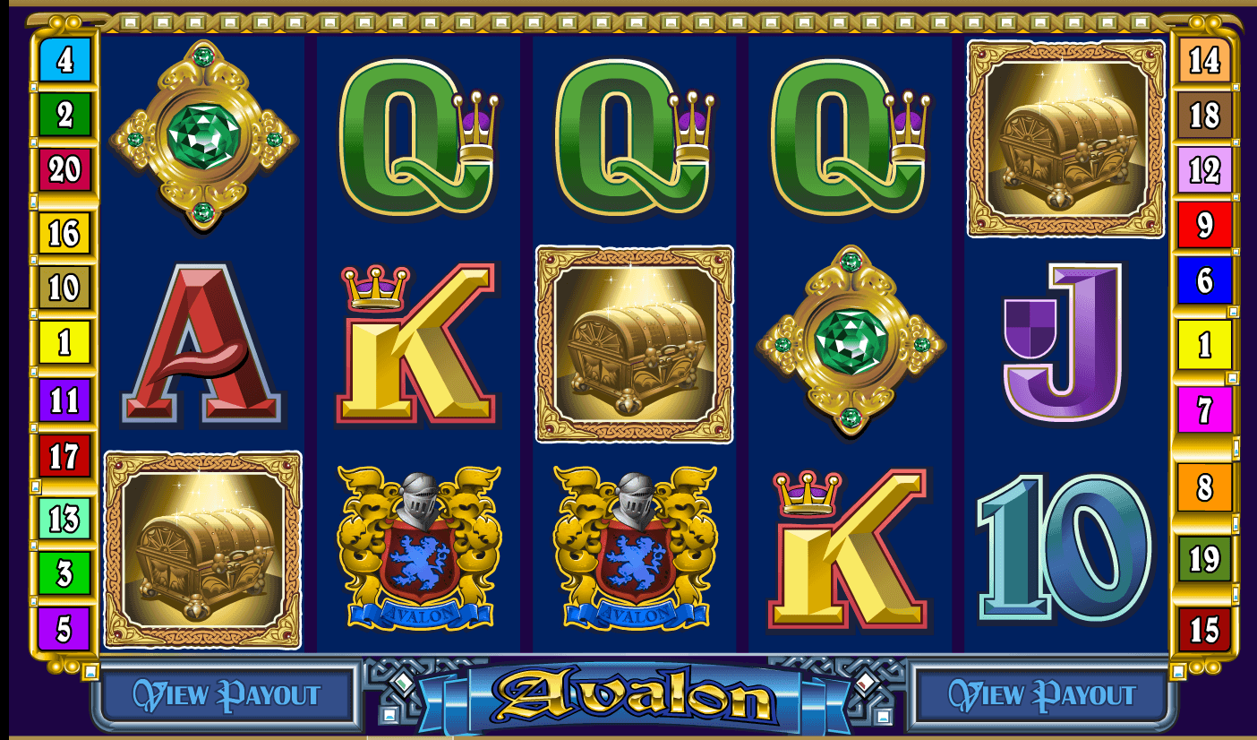 Gameplay from Avalon online slot