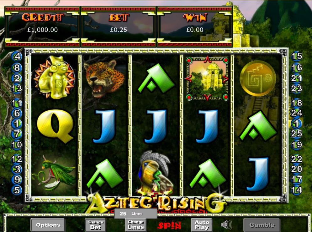 Aztec Rising slot gameplay