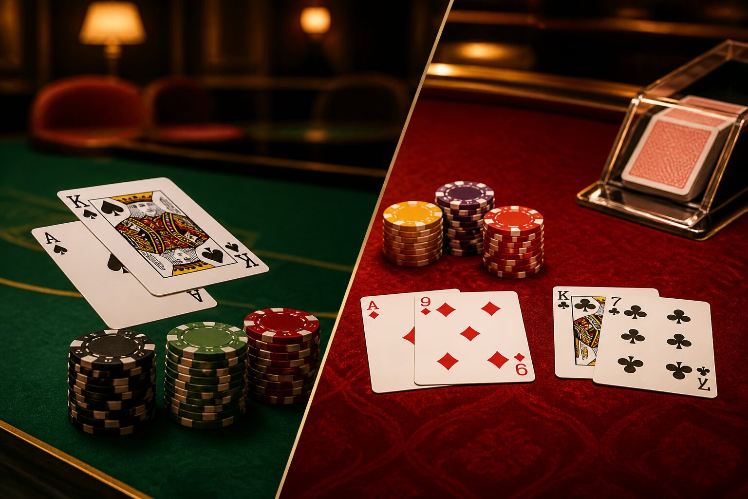 Baccarat VS Blackjack Compared: Game Differences & Payouts Explained