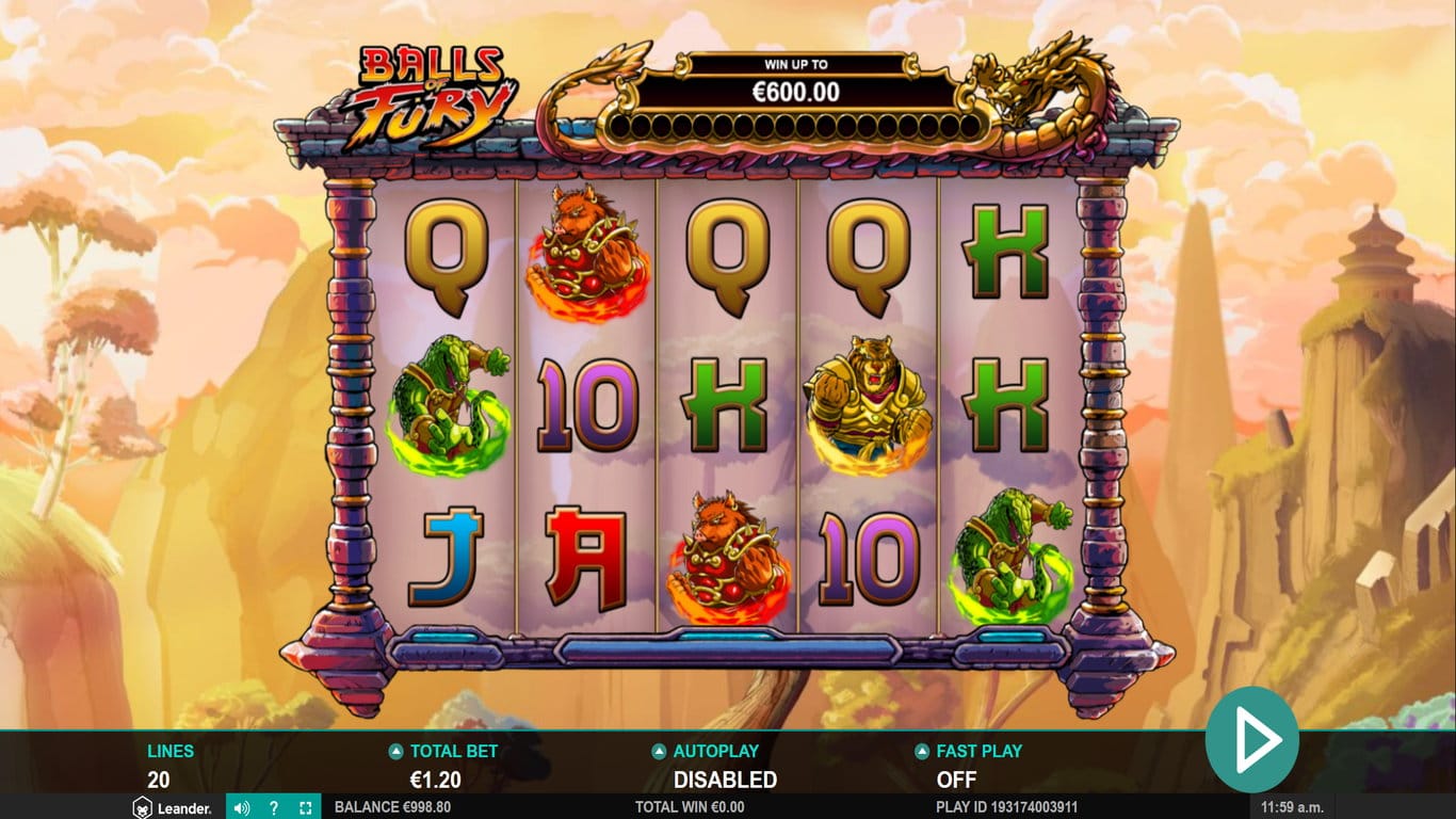 Balls of Fury Slot Gameplay