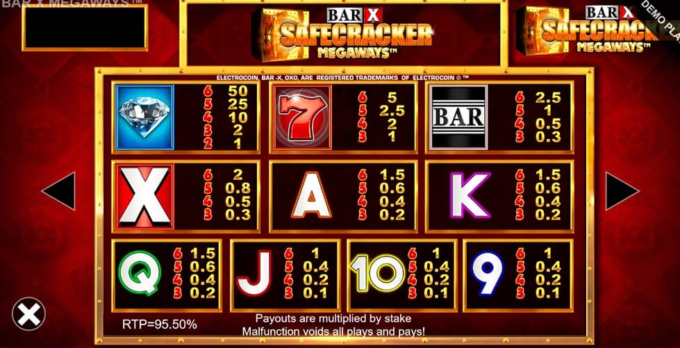 Bar-x Safecracker MegaWays Slots UK