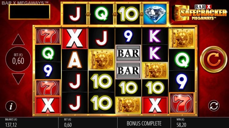 Bar-x Safecracker MegaWays Slots Mega Reel