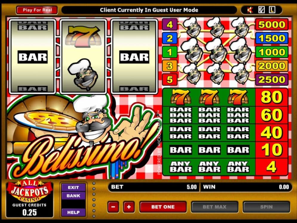 Belissimo Slot Reels