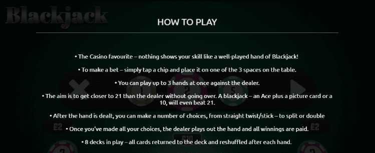 Blackjack Rules