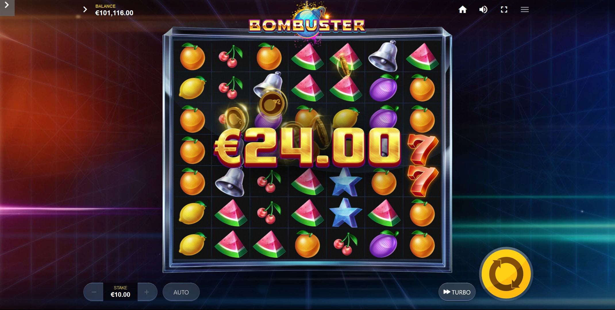 Bombuster Slots Reels