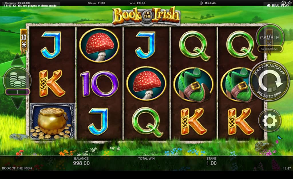 Book of the Irish Slot UK Game