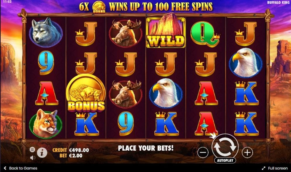 Buffalo King Slots Casino Game