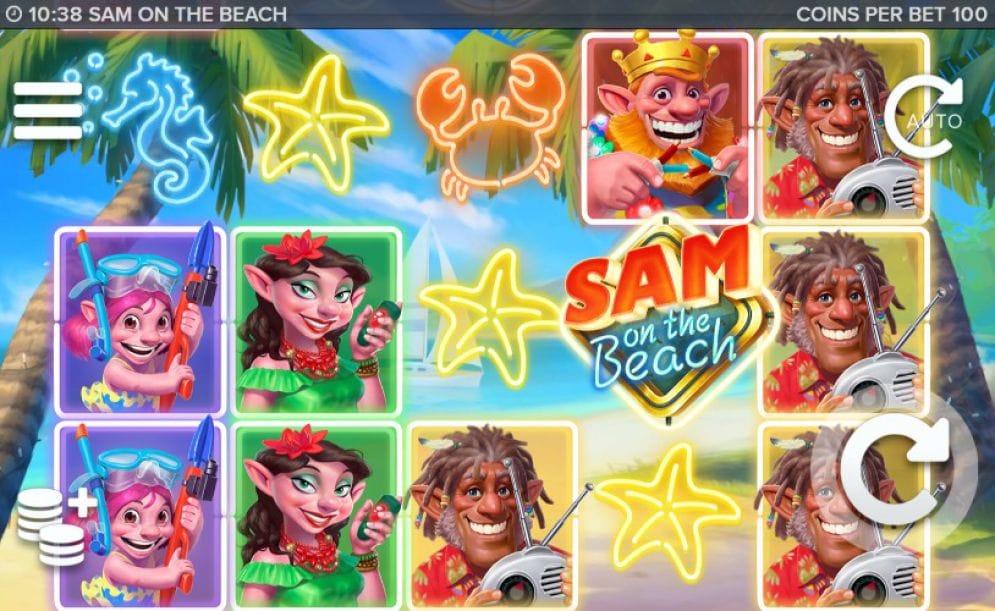 sam on the beach online slots