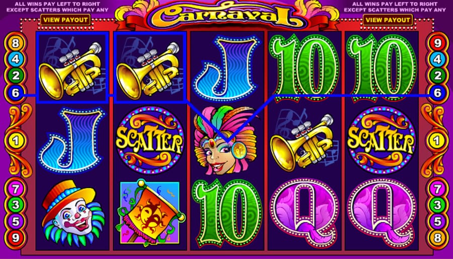 carnaval slot gameplay