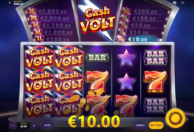 Cash Volt Slot Game