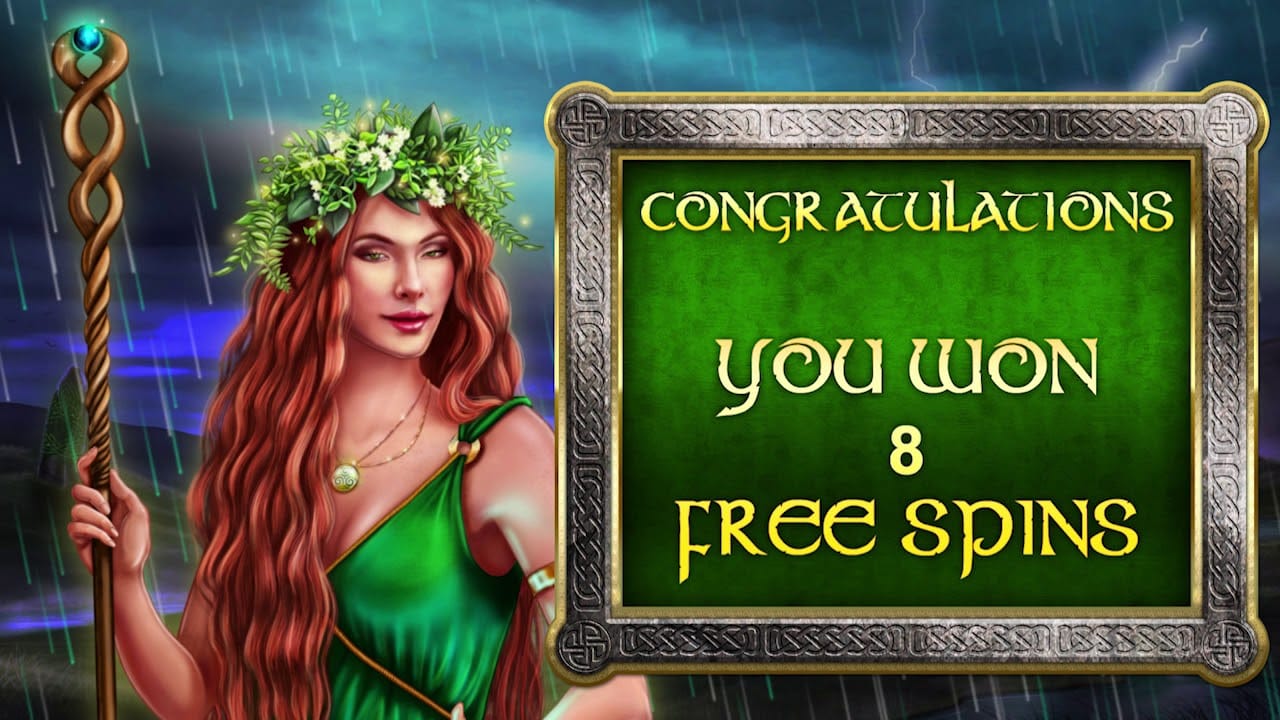 celtic goddess free spins mega reel