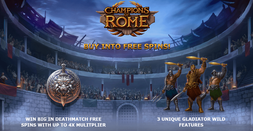 Champions of Rome Slots Features