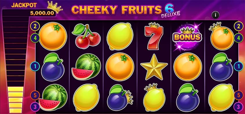 Cheeky Fruits 6 Deluxe Slots Game